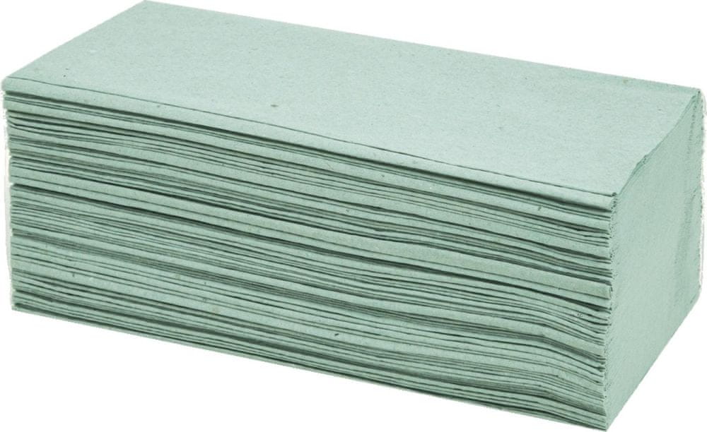 WEBHIDDENBRAND Papierové uteráky - jednovrstvové, zelené, 250 ks